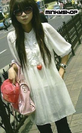 Vintage Casual Chiffon Dress