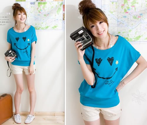 Stylish Summer Happy Smile T-Shirt