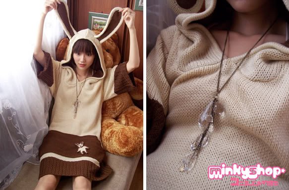 Kawaii Bunny Rabbit Ear Dress Jumper