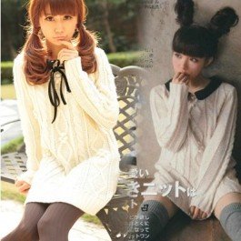 Dazzlin Round Collar Sweater Dress