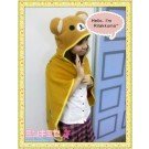 Rilakkuma Otaku Hooded Cape Blanket