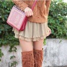 Vintage Chiffon Pleated Skirt