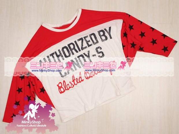 Batwing Sleeve Star T-Shirt