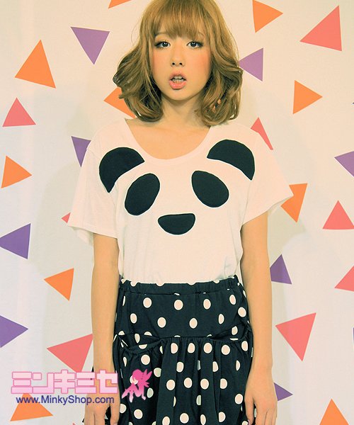 Candy Stripper Panda T-Shirt