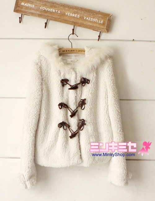 Super Cute Bear Ear Toggle Jacket