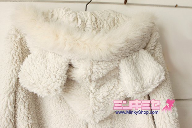 Super Cute Bear Ear Toggle Jacket