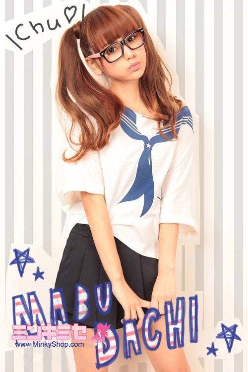Cute Sailor Top Two-Piece