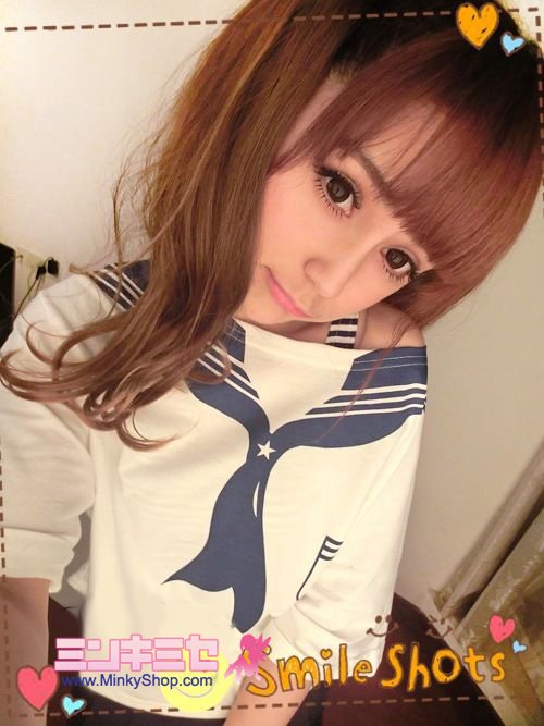 Cute Sailor Top Two-Piece