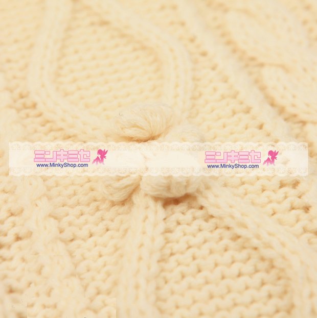 Dazzlin Round Collar Knit Sweater Dress