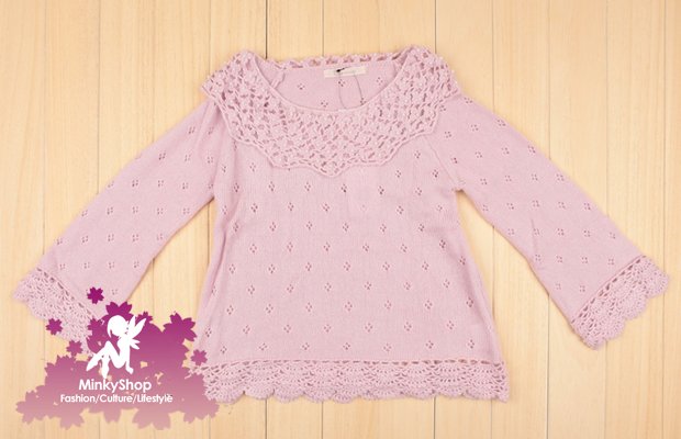 Elegant Pearl Crochet Sweater