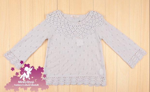 Elegant Pearl Crochet Sweater