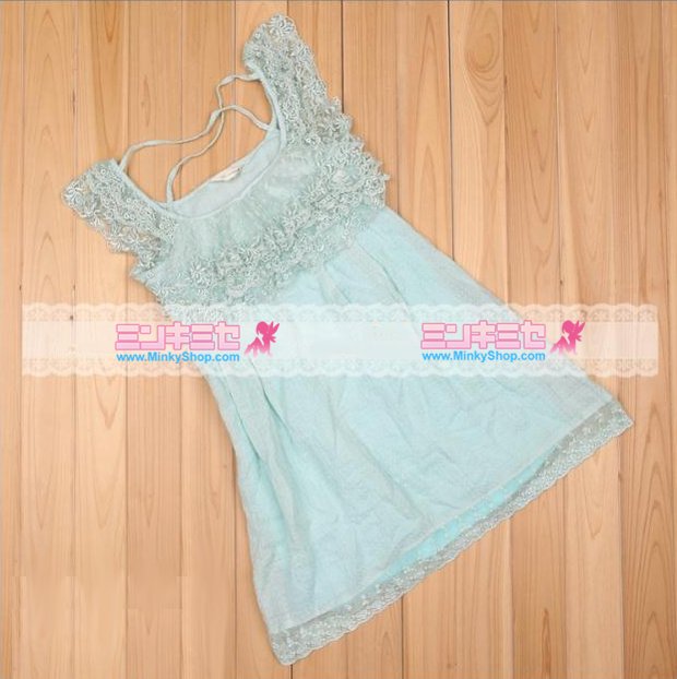 Fresh Snowflake Lace Dress