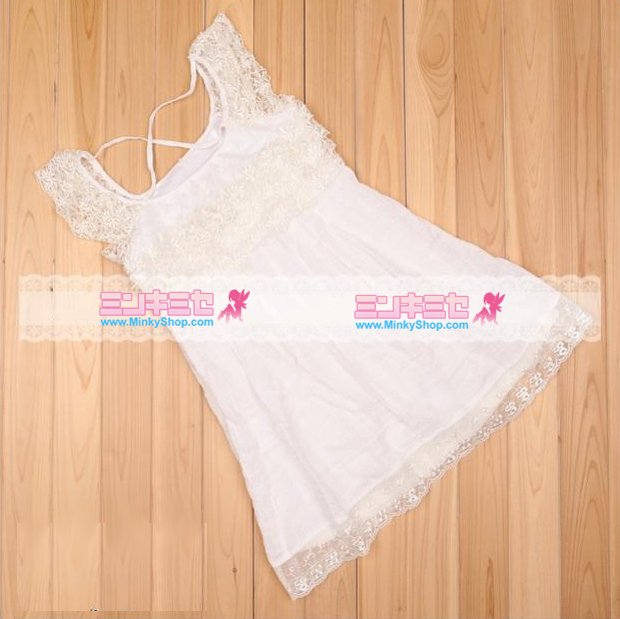 Fresh Snowflake Lace Dress
