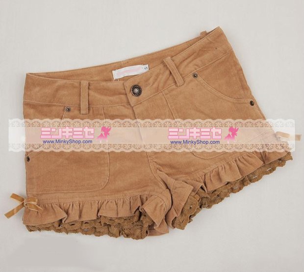 Sweet Gyaru Lace Hem Shorts