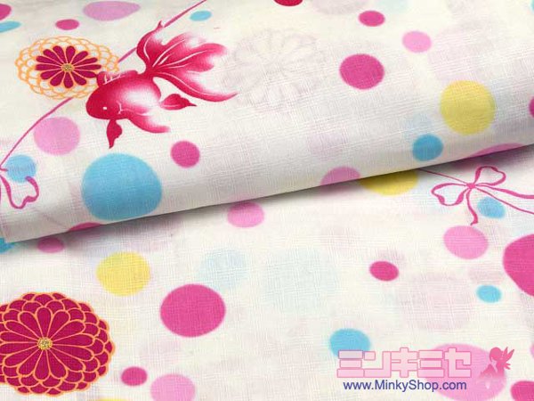 LENA FUJII Chrysanthemum Goldfish Yukata Set