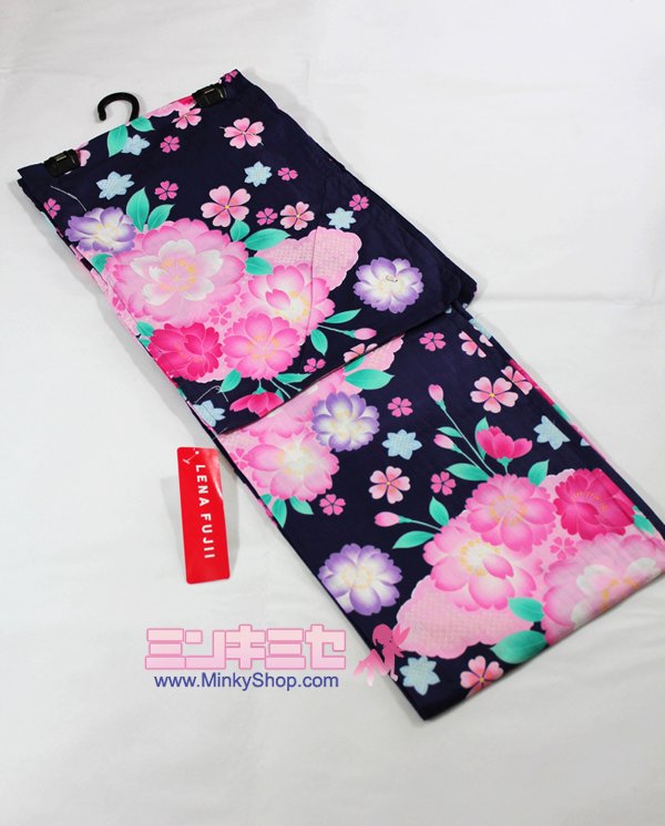 (LENA FUJII) Cherry Blossom Yukata Set