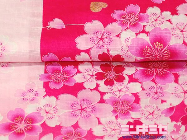 Lena Fujii Pink Sakura Yukata Set