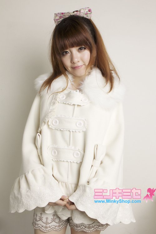 Liz Lisa Poncho Style Scallop Coat 