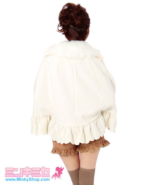 Liz Lisa Poncho Style Scallop Coat 