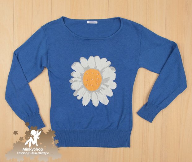 Miia Sunflowers Pullover Sweater