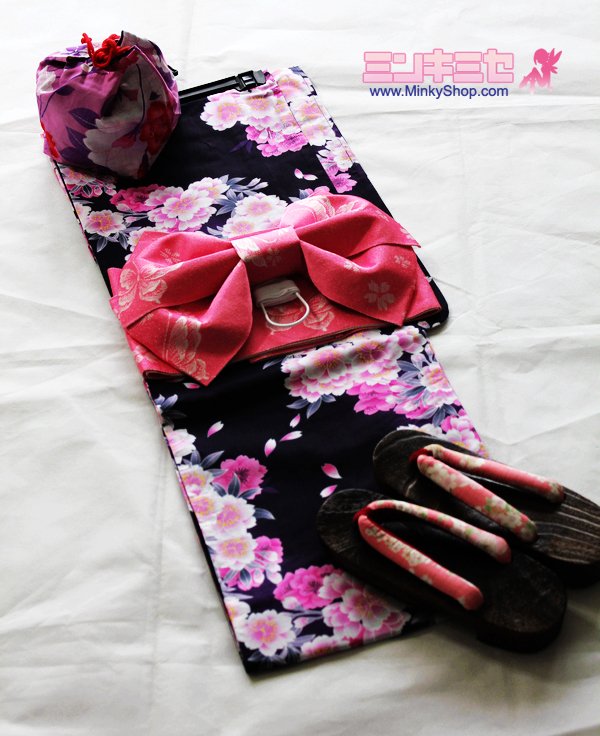 Pink Sakura Yukata Set