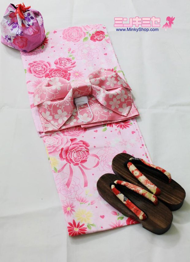 Rose Bouquet Yukata Set