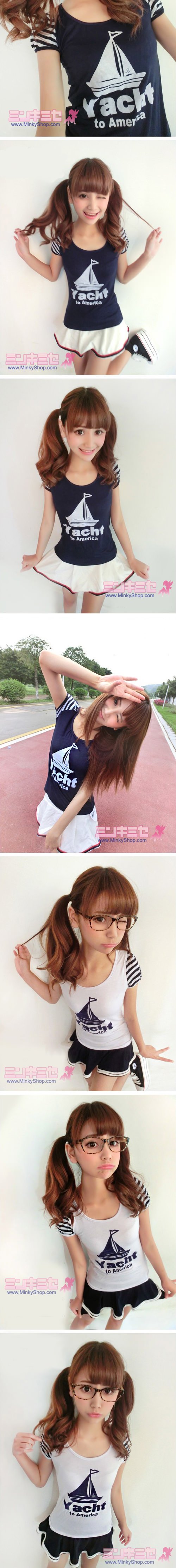 Sailor Girl T-shirt & Cake Mini Skirt