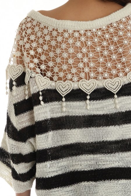 Snidel Embroidery Shoulder Pullover