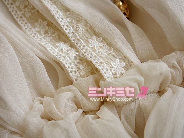 Snidel Princess Sweet Flounced Lace Blouse