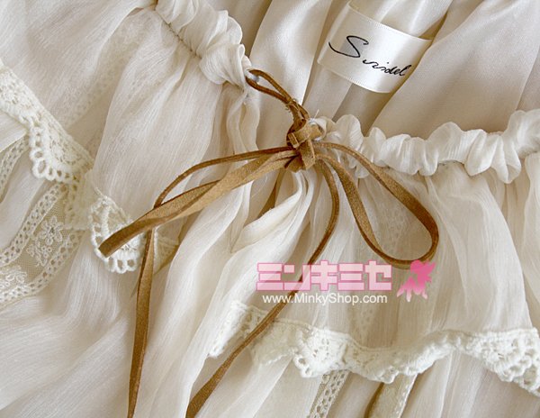 Snidel Princess Sweet Flounced Lace Blouse