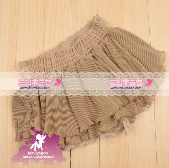 Vintage Chiffon Pleated Skirt