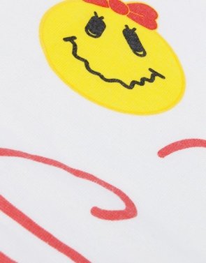 WC Stripe Sleeve Happy T-shirt