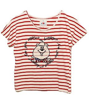 W♥C Kumatan Border T-Shirt