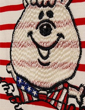 W♥C Kumatan Border T-Shirt