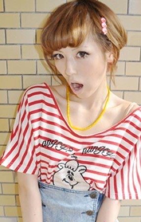 W♥C Kumatan Border T-Shirt