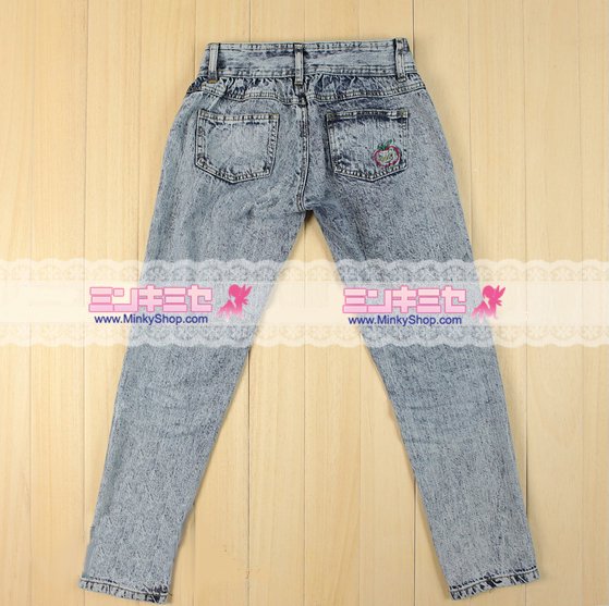 W♥C Studded Stonewash Jeans