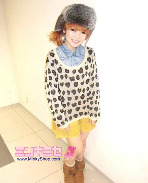 WC Wakatsuki Chinatsu Leopard Sweater