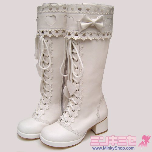 Baby Style Sweet Lolita Heart Decoration Boots