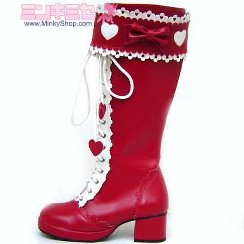 Baby Style Sweet Lolita Heart Decoration Boots