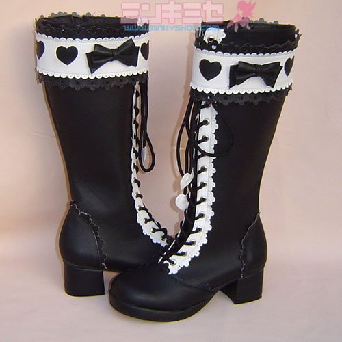 Baby Style Sweet Lolita Heart Decoration Boots