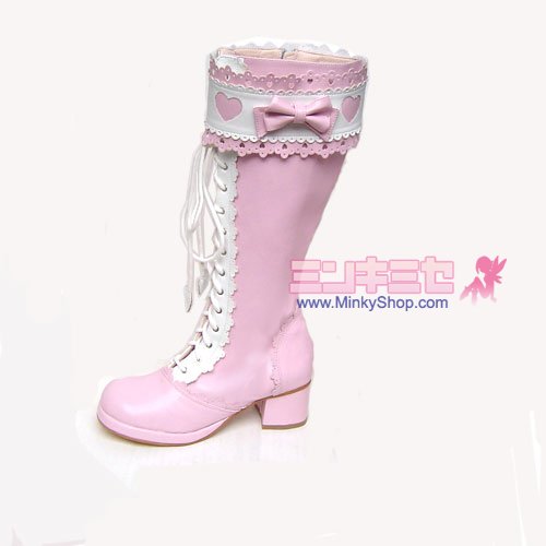 Baby Style Sweet Lolita Heart Decoration Boots