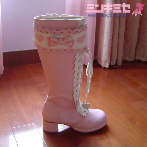 Baby Style Sweet Lolita Heart Decoration Boots