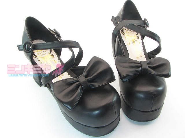 Secret Shop Platform Bow Lolita Heels