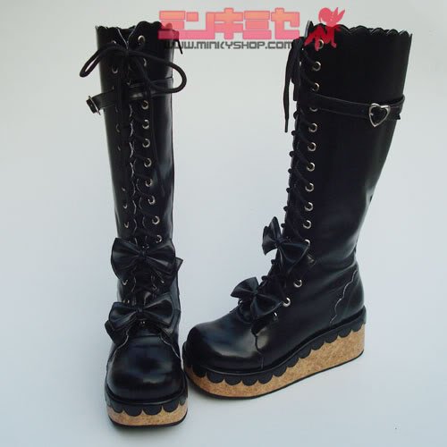 gothic lolita platform boots