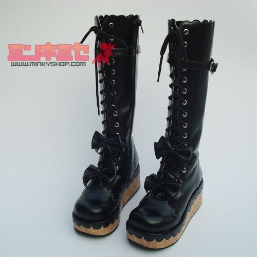 gothic lolita platform boots
