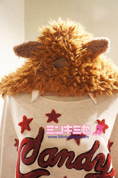 Candy Stripper Monster Hoodie Scarf